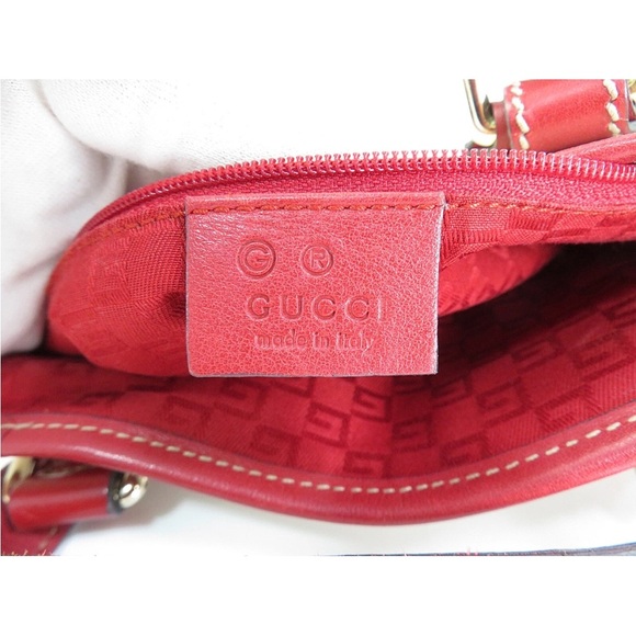 Gucci Cream and Red Love Tote - Picture 13 of 14